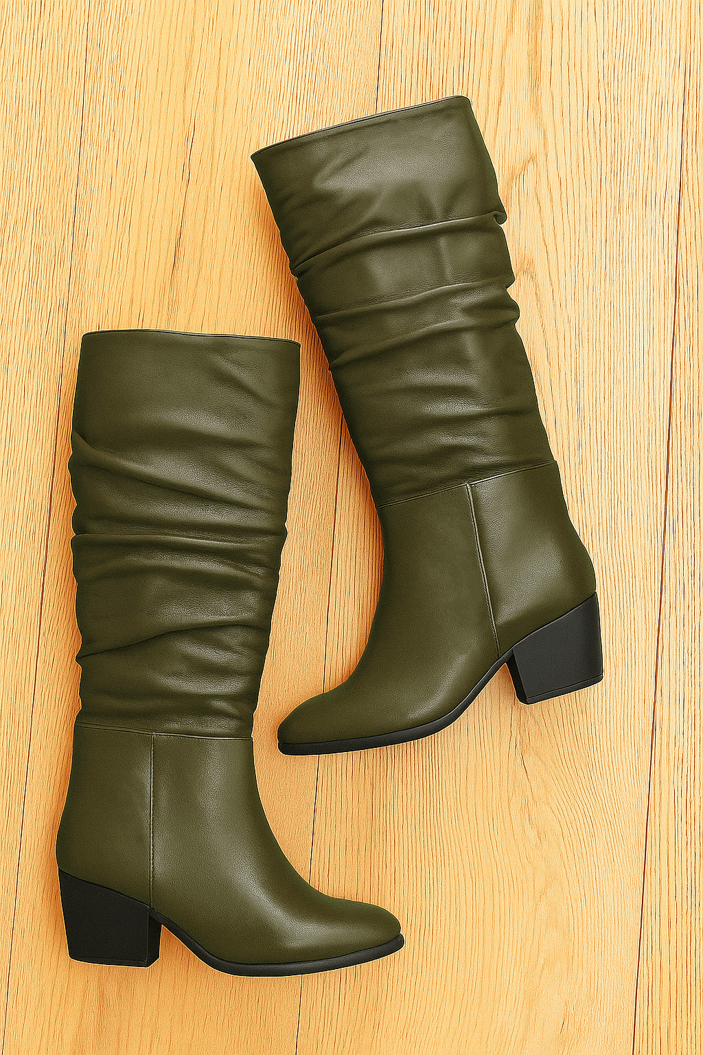 DAVID KHAKI LEATHER