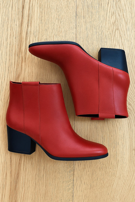 RED LEATHER TESSA