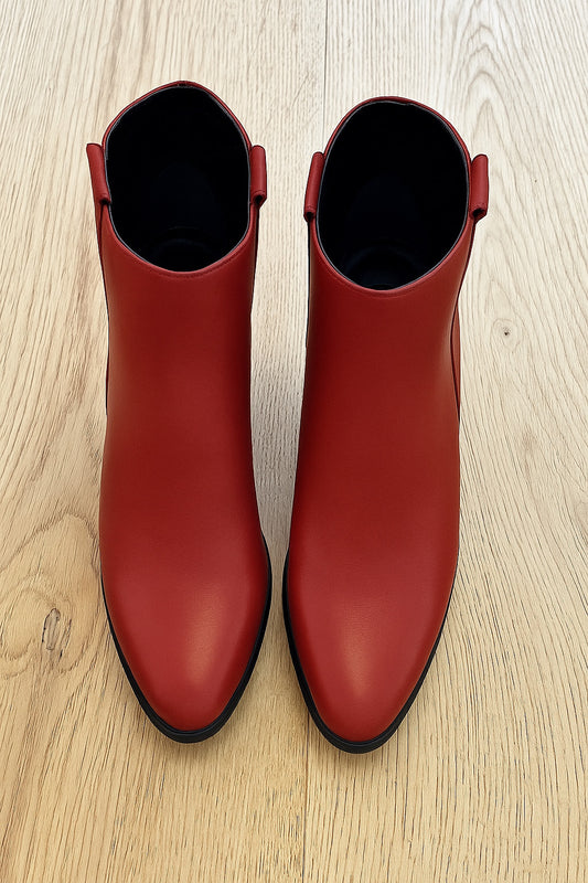 RED LEATHER TESSA