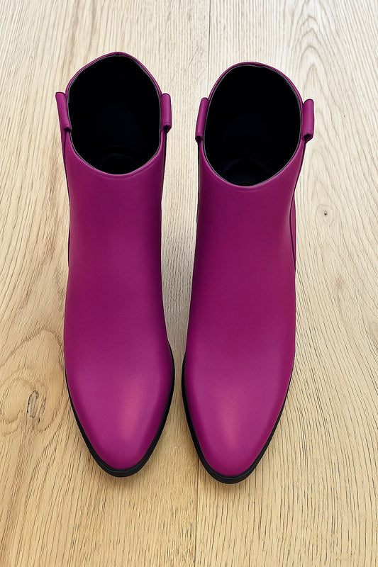 FUCHSIA LEATHER TESSA