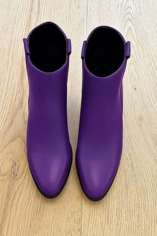 PURPLE LEATHER TESSA
