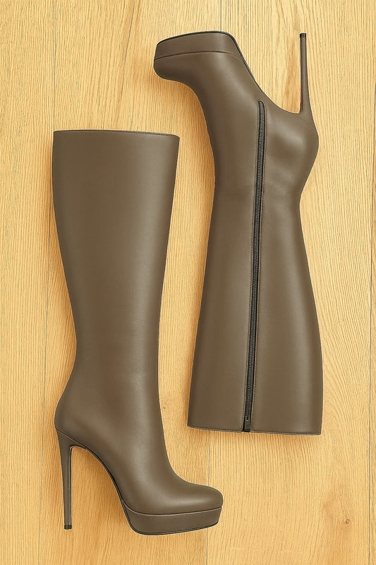 URSULA TAUPE LEATHER