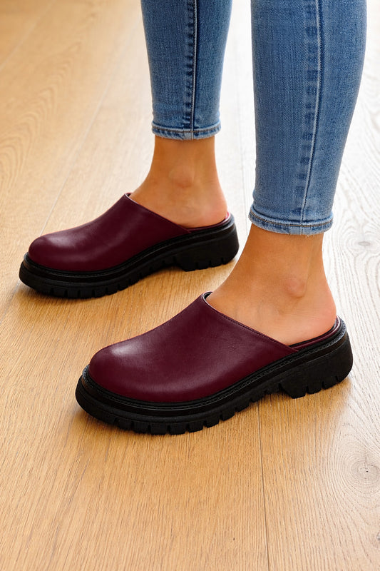 EXOTIC BURGUNDY LEATHER