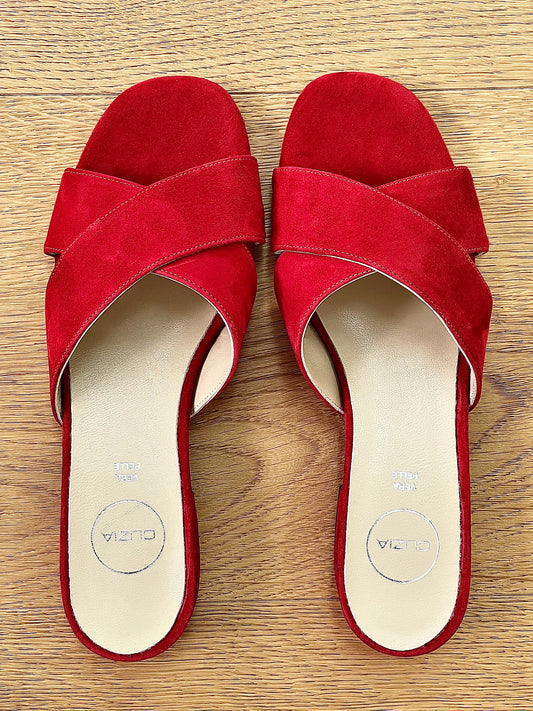 URIEL RED SUEDE