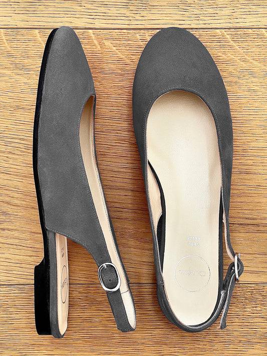 MAGGIE GRAY SUEDE