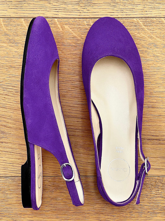 PURPLE SUEDE MAGGIE
