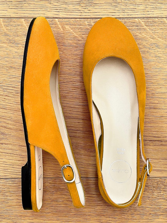 MAGGIE YELLOW SUEDE
