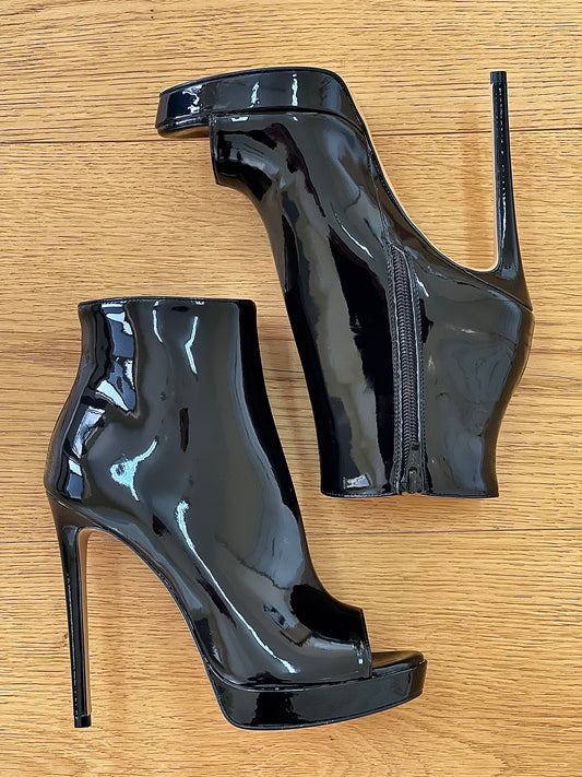 LONDON BLACK PATENT LEATHER