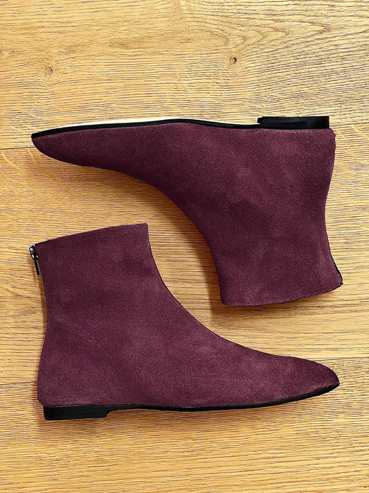 SINDEL BURGUNDY SUEDE