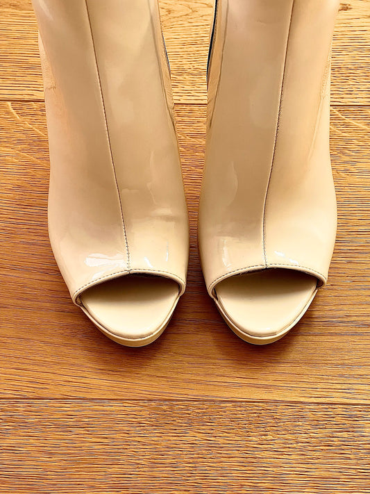 LONDON BEIGE PATENT LEATHER