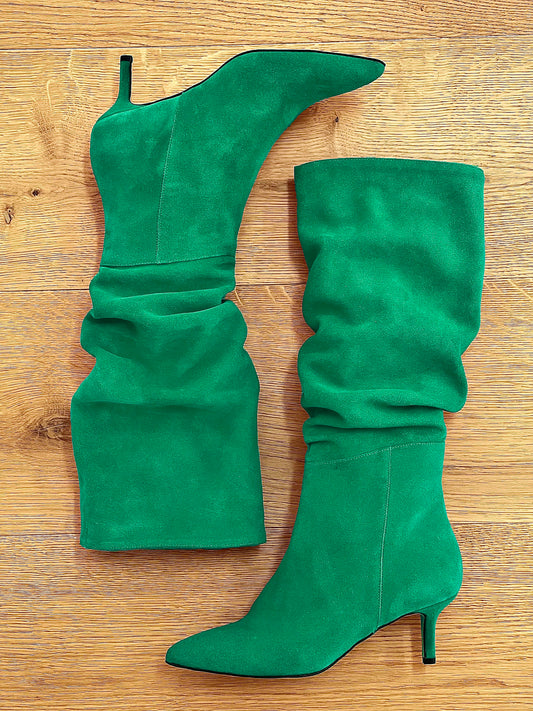 NENA GREEN SUEDE