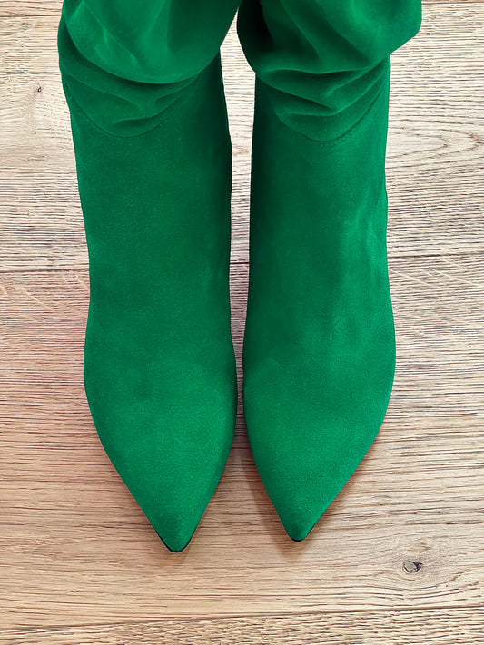 NENA GREEN SUEDE