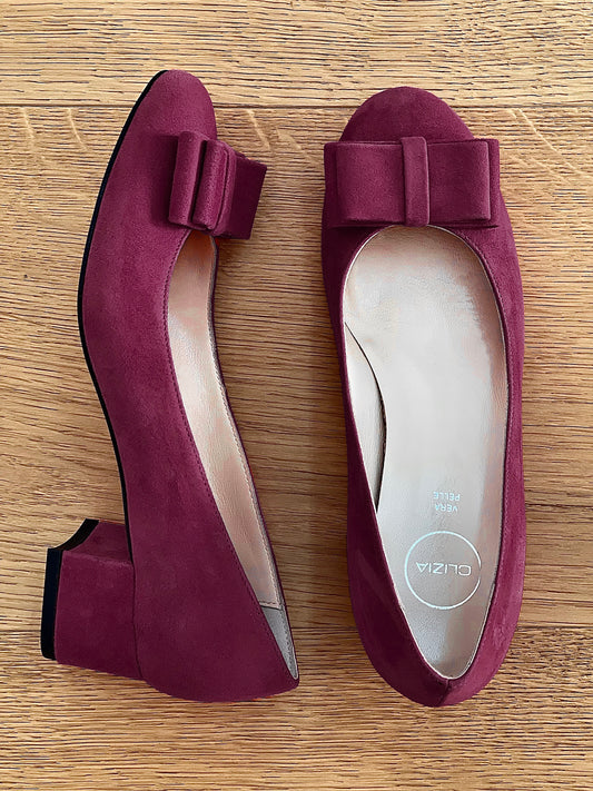 DESY BURGUNDY SUEDE