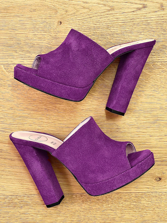 PURPLE SUEDE LEWIS