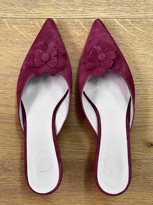 BURGUNDY SUEDE VINCA