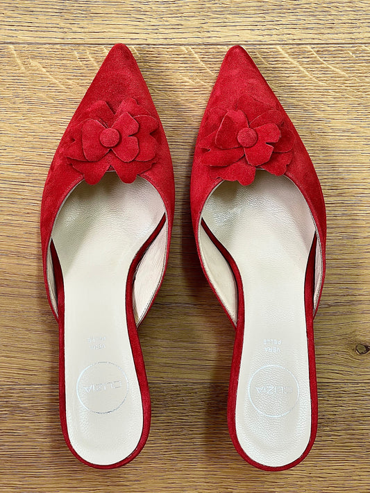 VINCA RED SUEDE