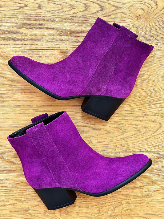 PURPLE SUEDE TESSA