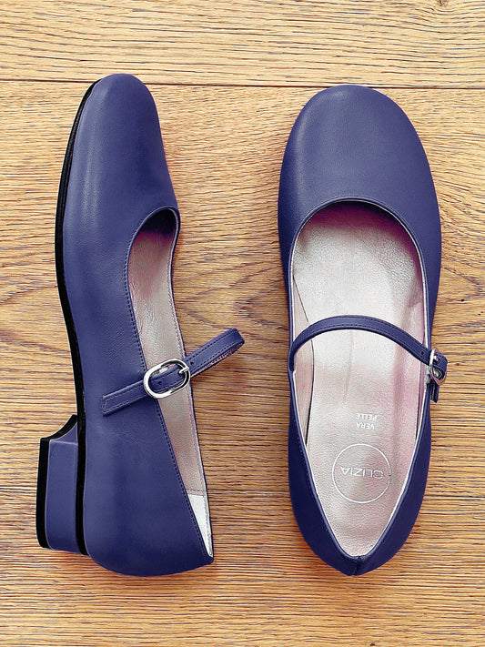 ZELIA BLUE LEATHER