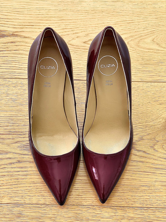 NOE BURGUNDY PATENT LEATHER