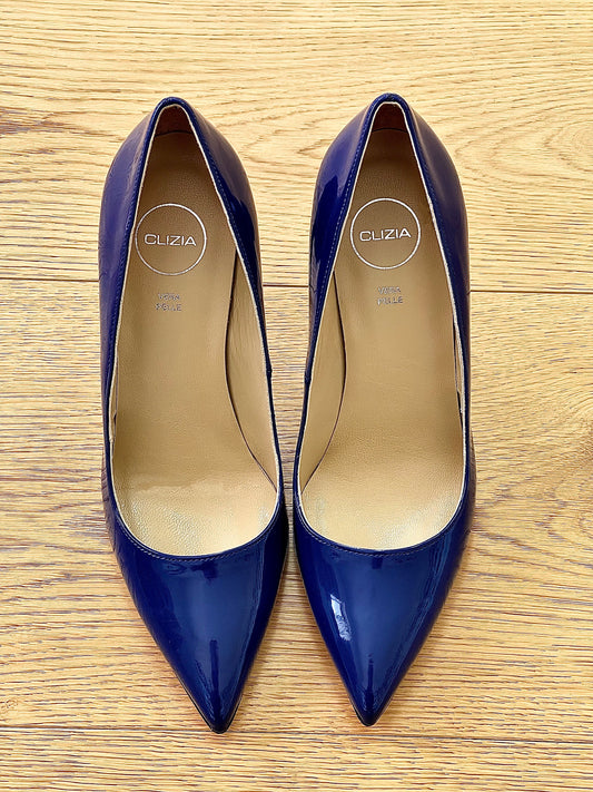 NOE BLUE PATENT LEATHER