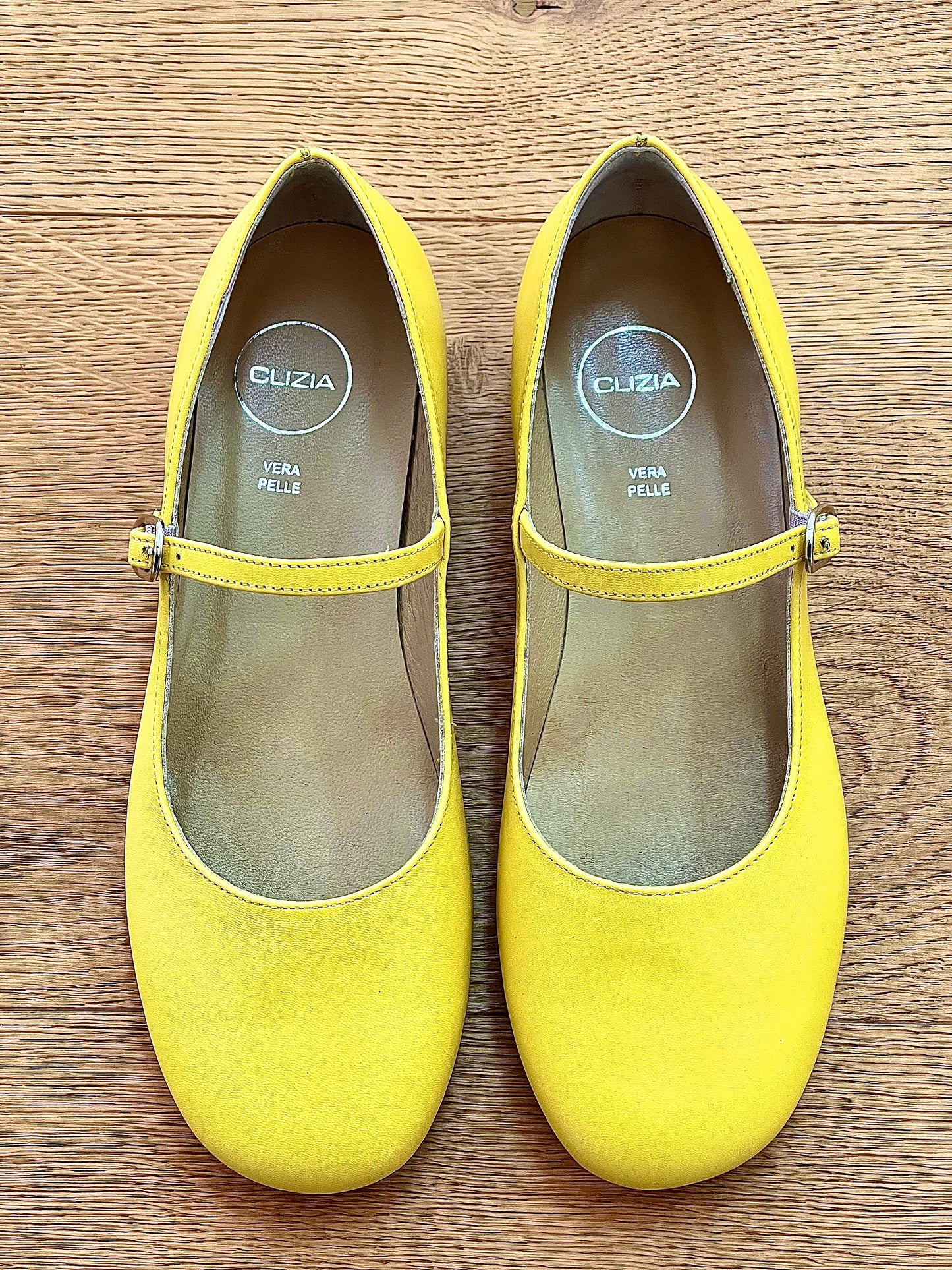 YELLOW LEATHER ZELIA