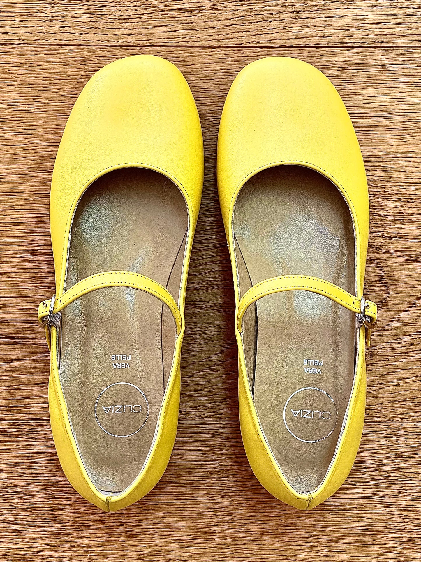 YELLOW LEATHER ZELIA