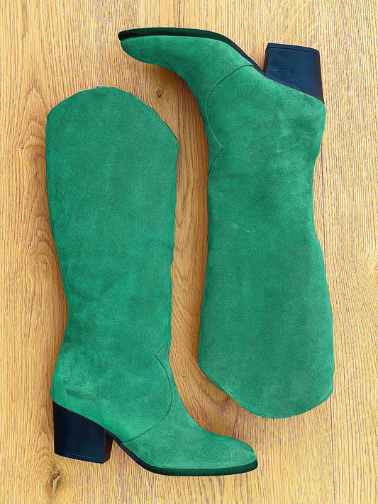 ARIEL GREEN SUEDE