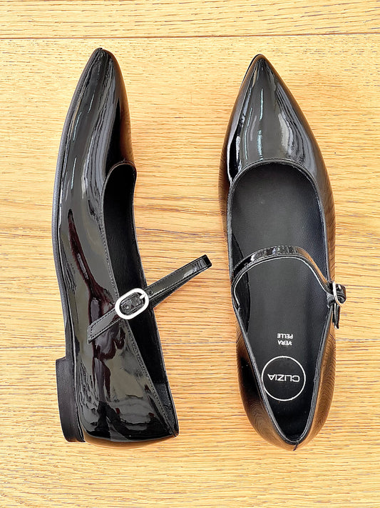 MILVA BLACK PATENT LEATHER