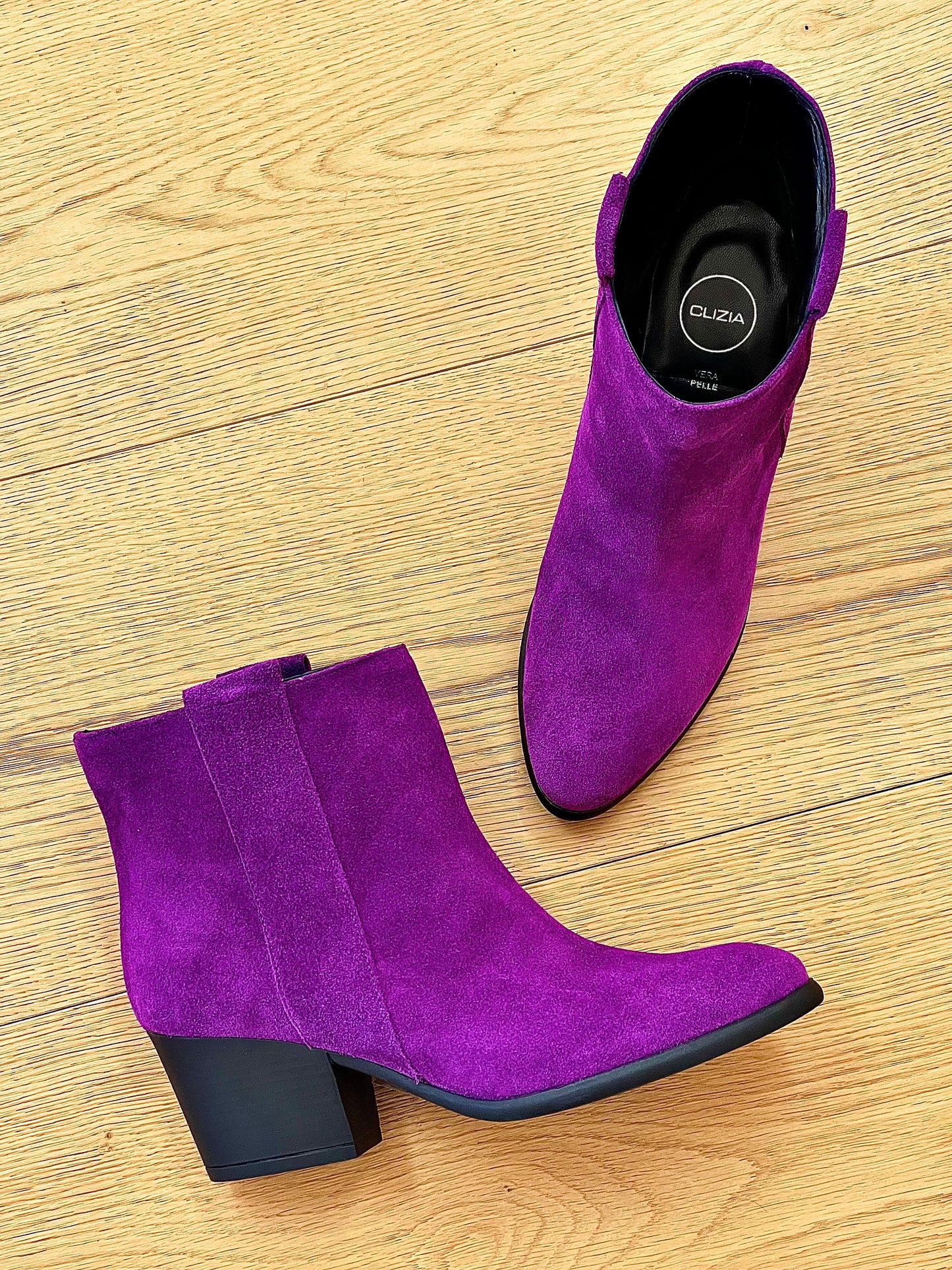 PURPLE SUEDE TESSA