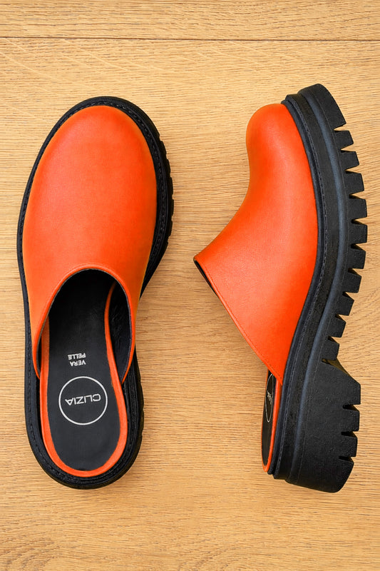 EXOTIC ORANGE LEATHER