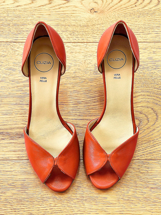 WANDA ORANGE LEATHER
