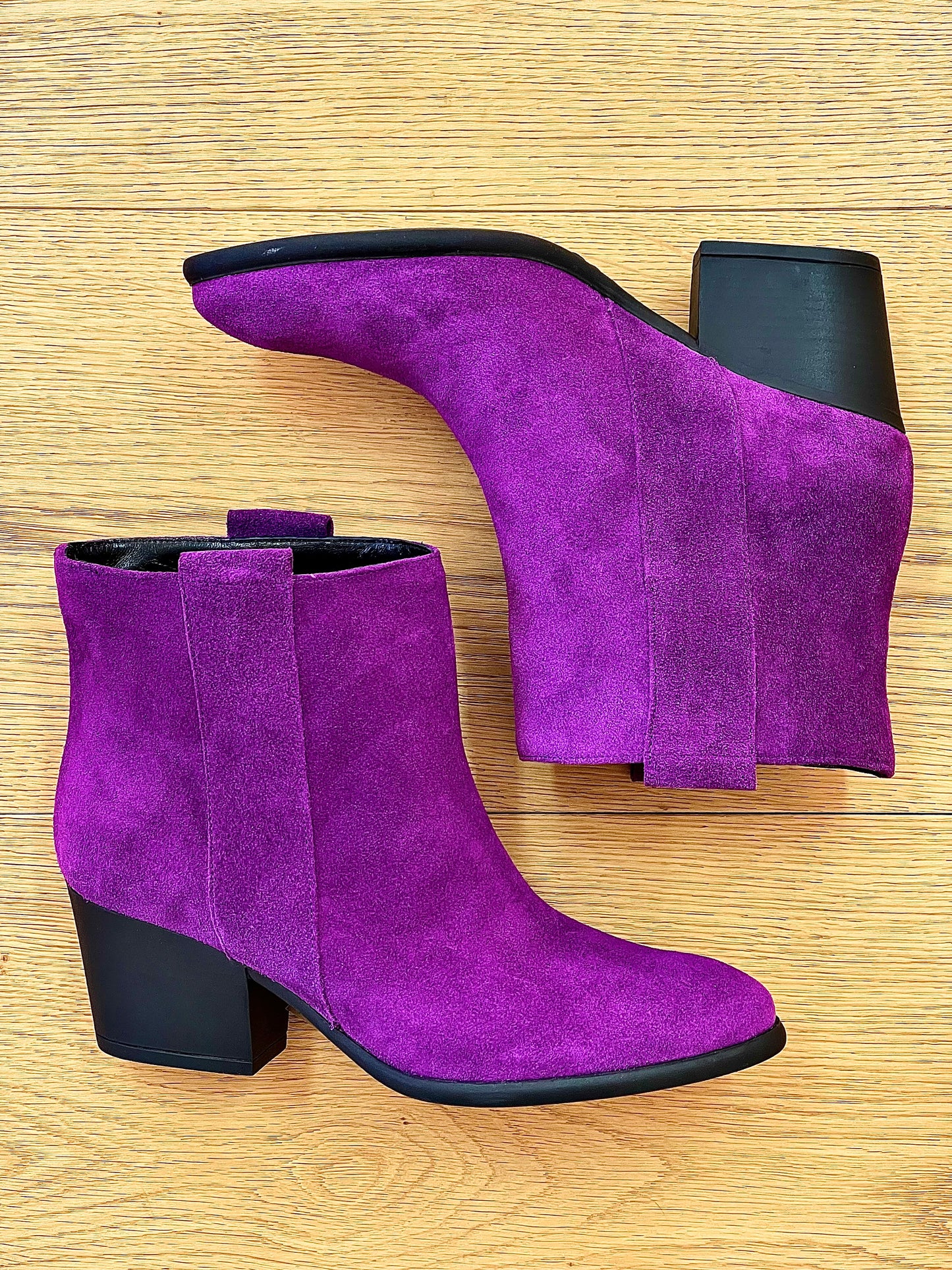 PURPLE SUEDE TESSA