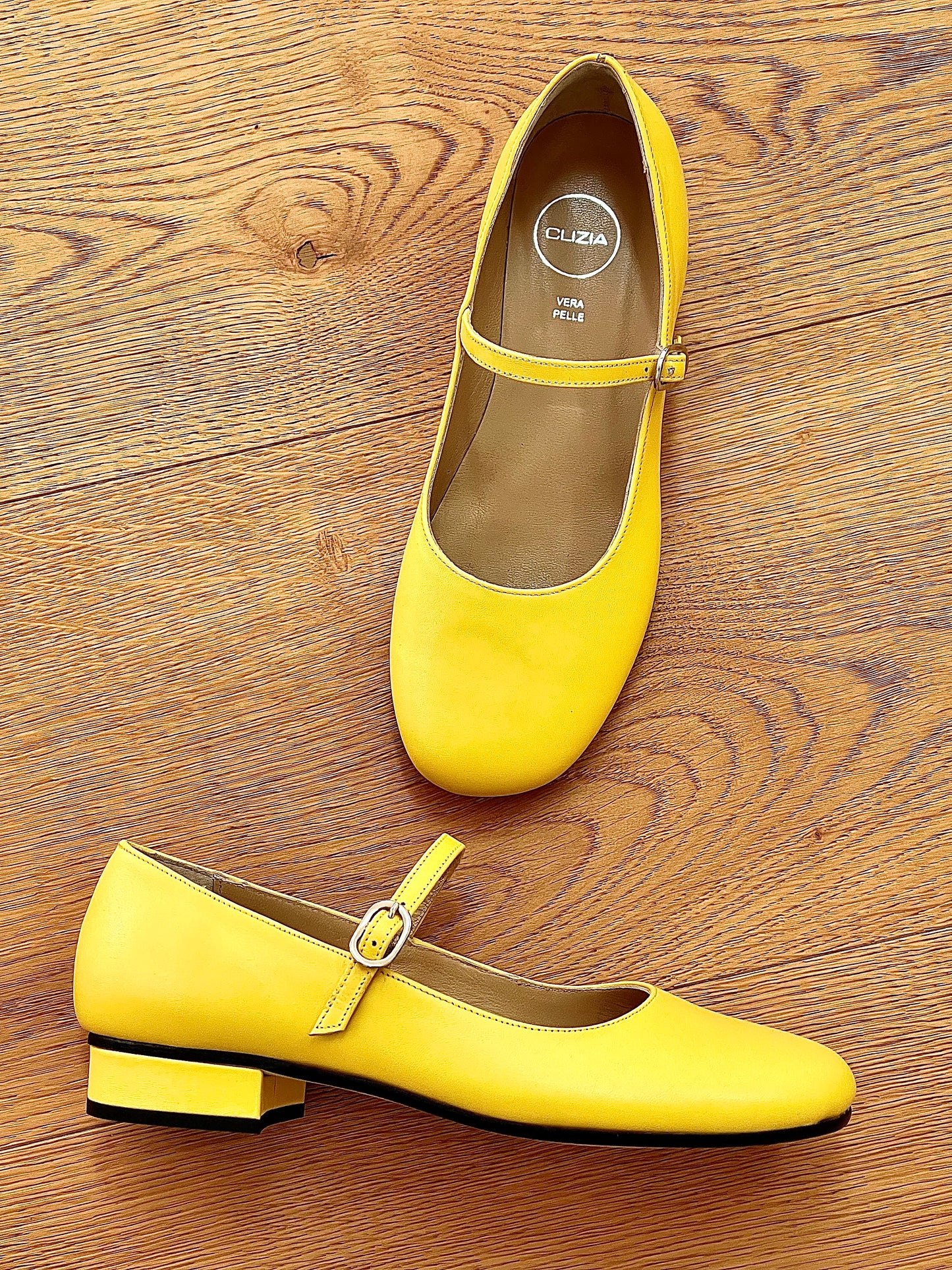 YELLOW LEATHER ZELIA