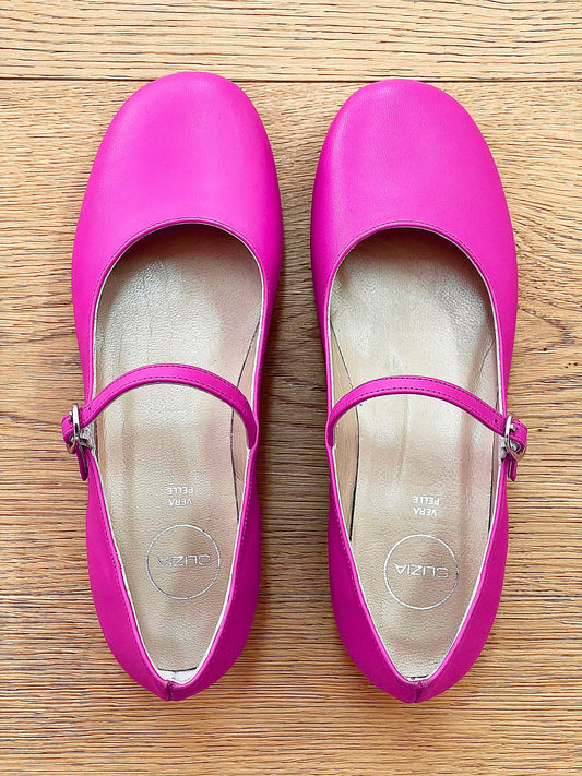 ZELIA LEATHER FUCHSIA