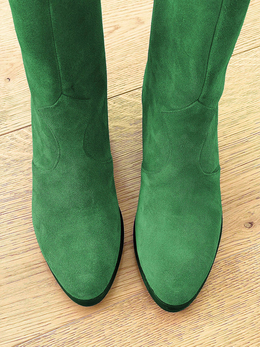 ARIEL GREEN SUEDE