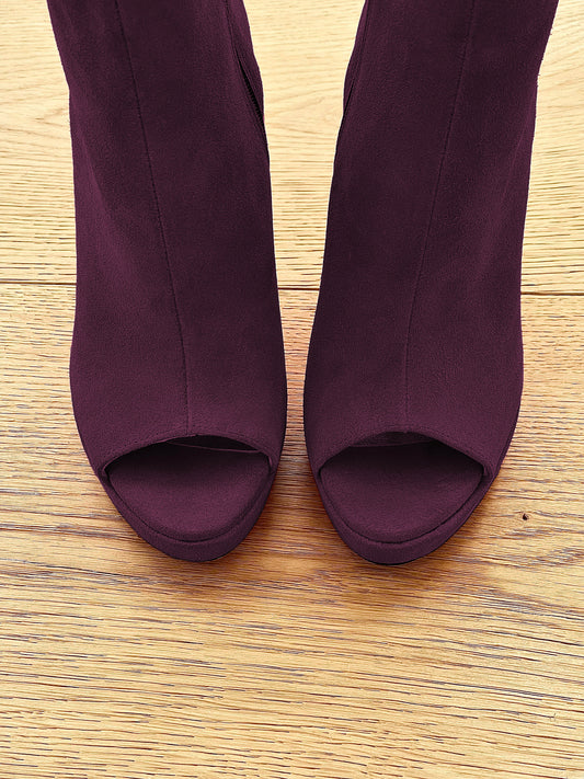 BURGUNDY SUEDE LONDON