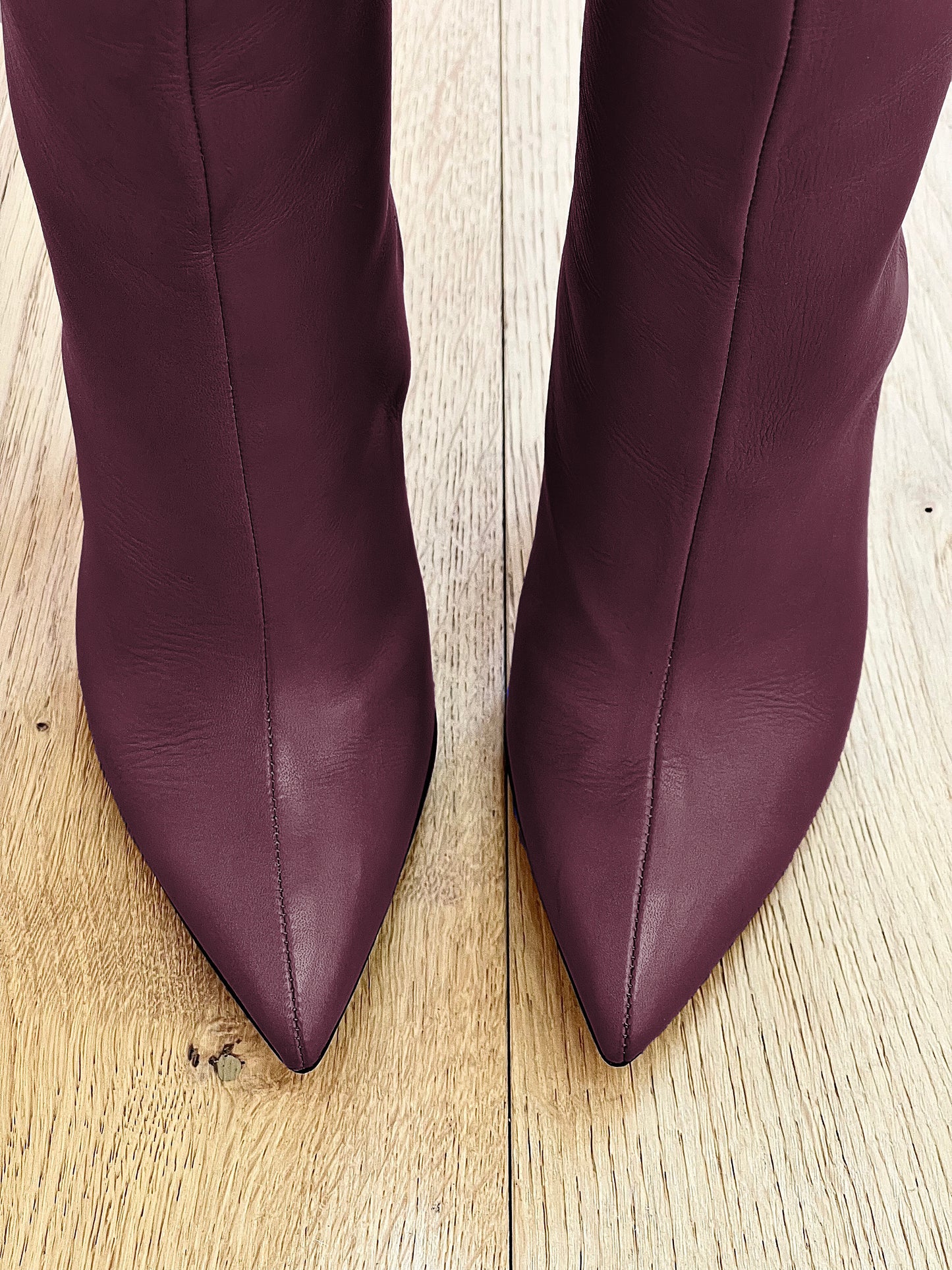 MELISSA BURGUNDY LEATHER