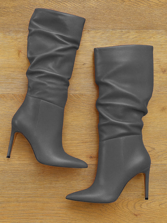 ARZU LEATHER GRAY