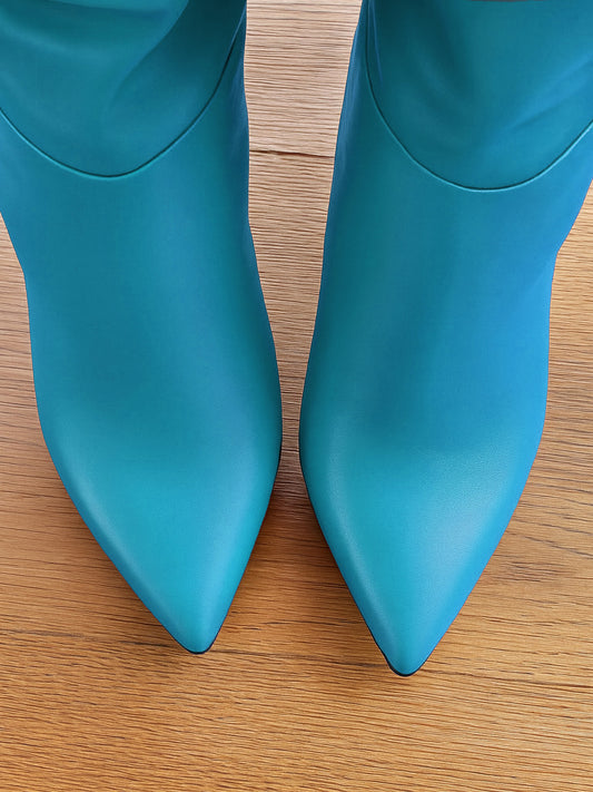 ARZU LEATHER BLUE