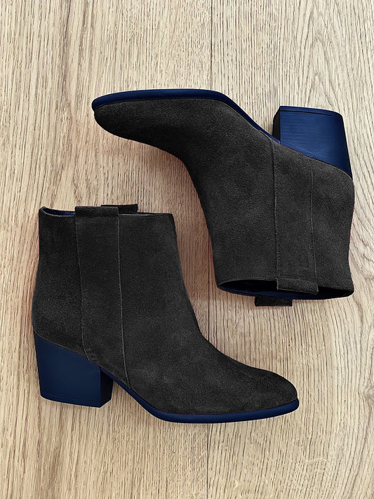 BLACK SUEDE TESSA