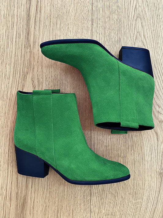 GREEN SUEDE TESSA