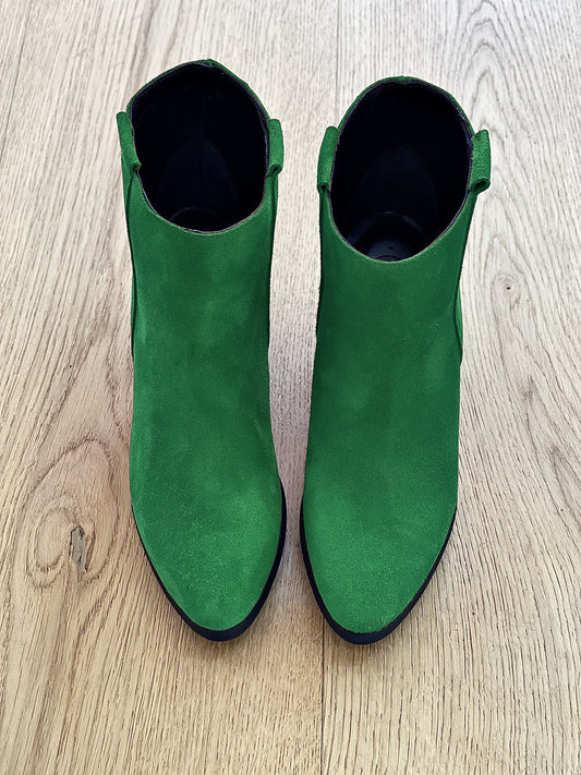 GREEN SUEDE TESSA