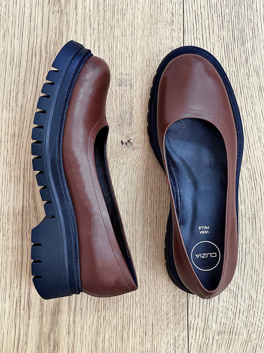 AMBER BROWN LEATHER