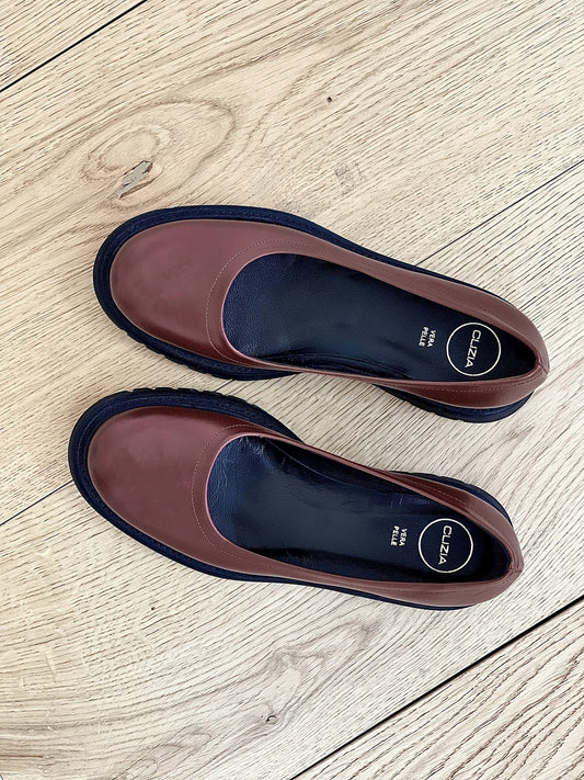 AMBER BROWN LEATHER