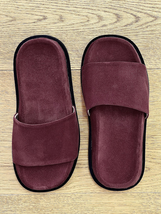 KATRIN BURGUNDY SUEDE