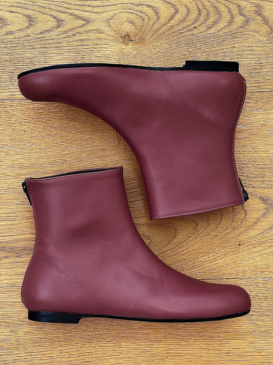 BURGUNDY LEATHER SURIA