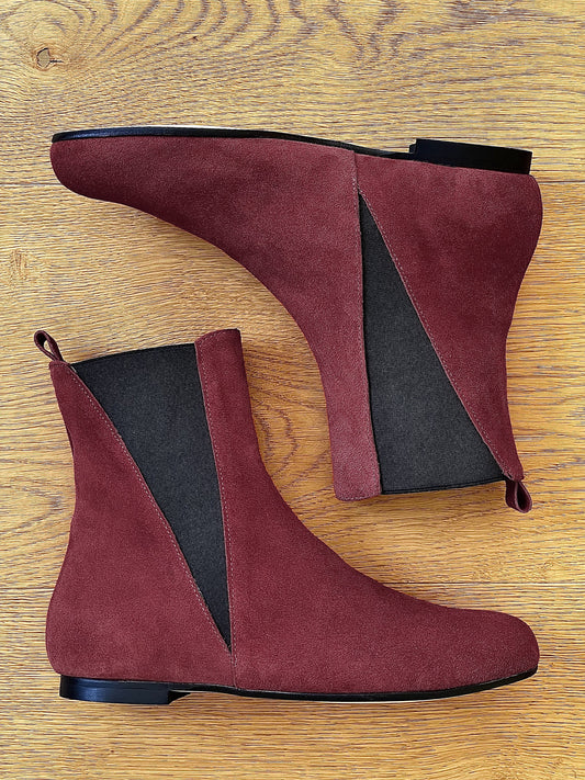 BURGUNDY SUEDE RALF