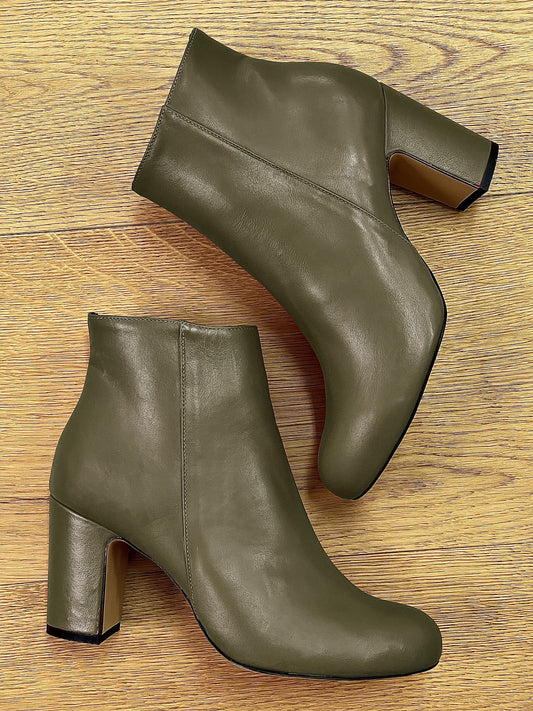 KHAKI LEATHER ROME