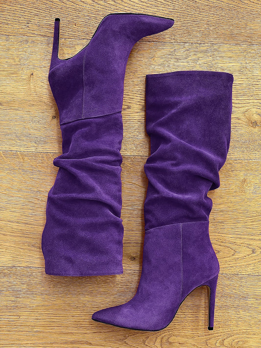 PURPLE SUEDE ARZU