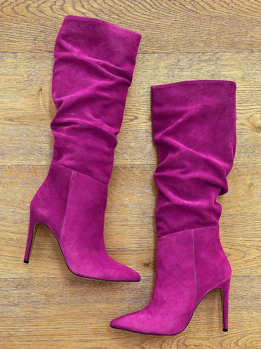 ARZU SUEDE FUCHSIA